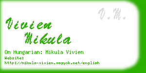 vivien mikula business card